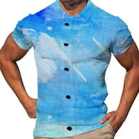 Majica za muškarce Ljetni modni trend Muška 3DPolo košulja sa zatvaračem kratkih rukava Ležerna majica