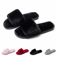 Fuzzy Fluffy Sliders Krzno kućni papuče za žene klizanje na memorijskim pjenama sandale papuče otvorene
