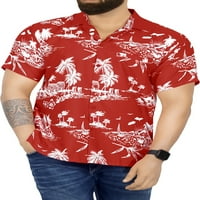 Bay Muška za odmor Tropical party Aloha košulje s kratkim rukavima dolje na plaži Havajska majica za