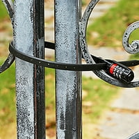 Šarmty Combo Lock Zip Tie Univerzalna instalacija Kodirana ugrađena čelična traka Podesiva brava Bike