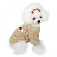 Clearsance Pet Dog Odjeća jesen zima topli kućni ljubimac pšeni jaknu kaput štenad odjeća za mala srednjeg pse Puppy Yorkshire Outfit S-2xl