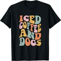 Ledena kafa i psi smiješni retro vintage majica