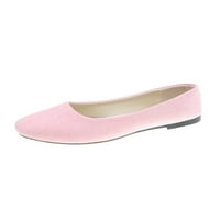 Gomelly Dame hodanje cipela kvadratnih cipela za cipele na cipele klizanje na stanovima Modni balet ravne vjenčane zabave mokasinke svijetlo ružičaste 7,5