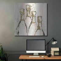 Luxe Metal Art 'Champagne je Grand II' Chris Paschke, 36 X36