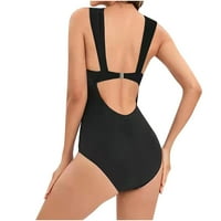 Ženski kupaći kostimi Tummy Control Plus Size Kućica kupaći kostim Kućište čiste boje izgleda tanki