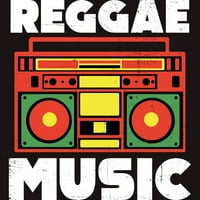 Reggae Music Boombo Rastafari Jamajčani muški ugljen Heather Siva grafički tee - Dizajn od strane ljudi
