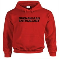 ENTUSSIAST - HOODIE FLEECE pulover, crvena, velika