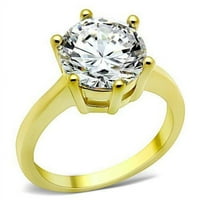 Alamode TK1407- Ženski prsten od nehrđajućeg čelika od nehrđajućeg čelika sa AAA CZ CZ u CLEAR - veličina