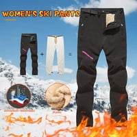 Žene uklonjive hlače na vanjskim hlačama runo zadebljane meke skijaške hlače