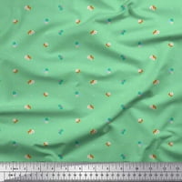 Soimoi Silk tkanina Dot, lišće i cvjetni isječak umjetničko dekor tkanina tiskano dvorište široko