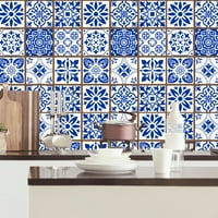Marokanske pločice naljepnice za zaštitu i stick zidne naljepnice Vodootporna kuhinjska mozaika Dekor