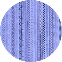 Ahgly Company u zatvorenom okruglom kruni plave modernim prostirkama, 5 'runda