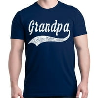 Trgovina4 god muški djed klasični grafički majica majica za bejzbol oca Srednja mornarica