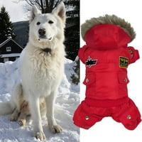 Caroomhouse pas dolje kaput mekano udobno zatvaranje četvoronožnog kućnog ljubimca hoodie zimski kostim