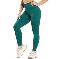 Xinqinghao joga hlače Žene Žene Stretch Yoga Tajice Fitness Trčanje Teretana Sportska oprema Aktivne hlače Yoga Hlače sa džepovima Green XL