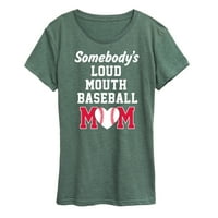 Instant poruka - nečija glasna bejzbol mama - Grafička majica kratkih rukava s kratkim rukavima