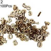 Pnellth Mješani drveni slova slova brojevi Brojevi DIY CRAFT šivaće bilježnice