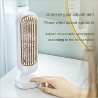 Za prijenosni ventilator sa dvostrukim lišćem, ventilatop, vertikalni retro punjivi USB mali ventilator