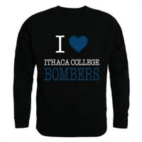 Republički proizvodi 552-316-HGHY- Ithaca College I Love Crewneck majica, Heather Grey - Srednja
