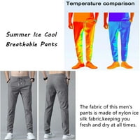 Jaspee muške hlače za suhom suhom, hlače za ledene prozračne hlače koji rade jogger vučne komisije sa