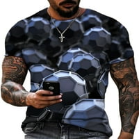 Muška majica Casual Ljetni kratki rukav Tee Geometric Print majice