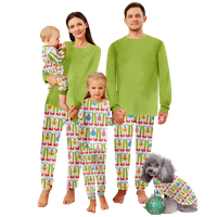 Porodica koja odgovara Božićne pidžame setovi Božićni print Baby-Kids-Kids-Dečija-kućna ljubimca veličine