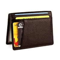 Držač kreditnih kartica sa ID prozorom - RFID Blokiranje PU kožnog slim novčanicom