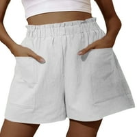 Rejlun dame kratke vruće hlače Bermuda dno su čvrste boje mini pant baggy ljeto Plažni kratke hlače