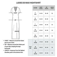 Pakovanje: Ženska mekana maxi duga noćna haljina s kratkim rukavima