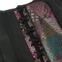 ylioge renesand corset, bandeau vrhovi za žene Halloween modni srednjovjekovni gotički čipka up bez