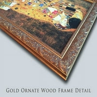 Khamseh Gold Ornate Wood Framed Canvas Art by Mir Ali Tabrizi