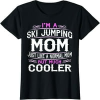 Ženska skijaška skakačka mama, slatka sportska mama poklon majica za žene kratke rukavice za zabave