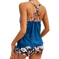 Huaai bikini setovi za žene Žene tiskali su dva kupaći kostim kostim s kostim sa drvenim kupaćim kostima