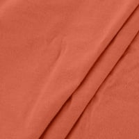 Jesenske haljine za žene plus veličine modne pamučne posteljine čvrste boje čipkasti obloge V izrez