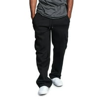 Muški vučni elastični struk SOLD u boji džepni pantalone za kašike u pitanju Black, XXXL