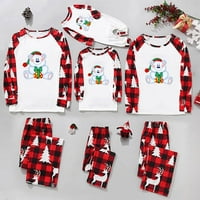 Dezsed Božićna porodica Uklapanje pidžama odrasli Kids Obiteljski odgovarajućim odijelima Top + hlače