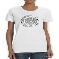 Spiralna majica u obliku mjeseca u obliku mjeseca -Image by Shutterstock, ženska 3x-velika