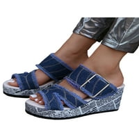 Ženske pješačke sandalne lagane klinove sandale Traper klinovi meke cipele dame klizne papuče ljeto