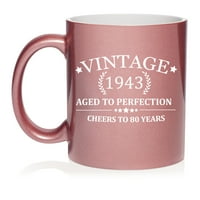 Živjeli do godina Vintage 80. rođendan keramički šalica za kafu poklon čaj za nju, njega, muškarce,