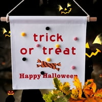 Halloween Trick ili tretirajte viseći zidni dekor za zastavu Halloween Prop Decor za dom