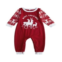 Porodični božićni PJS podudarni setovi, božićni jelen tiskani praznici pidžama xmas jammies za odrasle