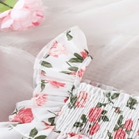 Biekopu Baby Girl ljetne odjeće, FLYLEVE Cvjetni print TOPS + Bloomer Hotsovi set