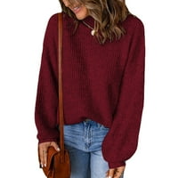 Ženski džemperi Vintage Turtleneck Grafičke dukseve Redovne moć dukserice Dukseri Slatka Izlasci Vrhovi