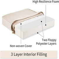 Dvodijelni jastuk za sjedenje u dubokoj sjedištu Dizajn slika za slikanje tinte Gold Glitter Teksture