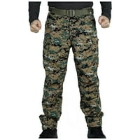 Camo Cargo Hlače za muškarce Multi džep klasične planinarske hlače Ležerne prilike za planinare u legulu Bagergy borbene vojne pantalone