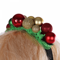 Božićna kosa za kosu sa zvonima za odmor za odmor Xmas Photo Booth Prop za prazničnu zabavu