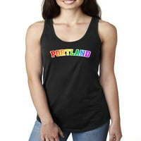 Divlji Bobby, Portland LGBT Gay Pride City Hometown Pride, LGBT ponos, ženski trkački rezervoar, crni,