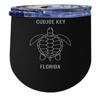 Cudjoe Key Florida oz Crni lasersko izolirano vino od nehrđajućeg čelika