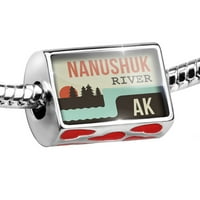 Zerle SAD rijeke Nanushuk River - Aljaska šarm odgovara svim evropskim narukvicama