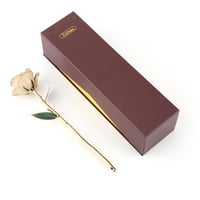 Zlatna ruža, umjetna prirodna ukrasna ukrasna 24K zlatna ruža zlato kraljenica ruža za djevojku za dekor